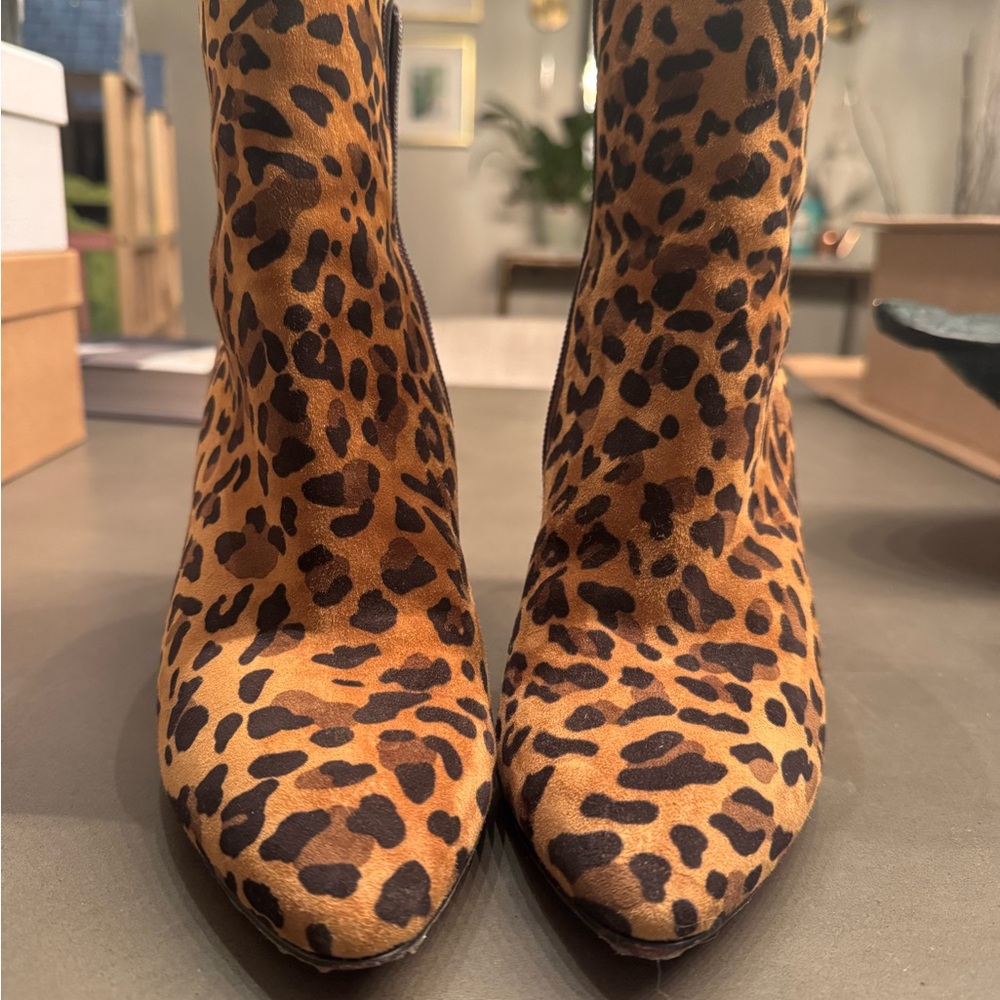 Christian Louboutin | Eloise 85 Leopard Print Booties Size 39